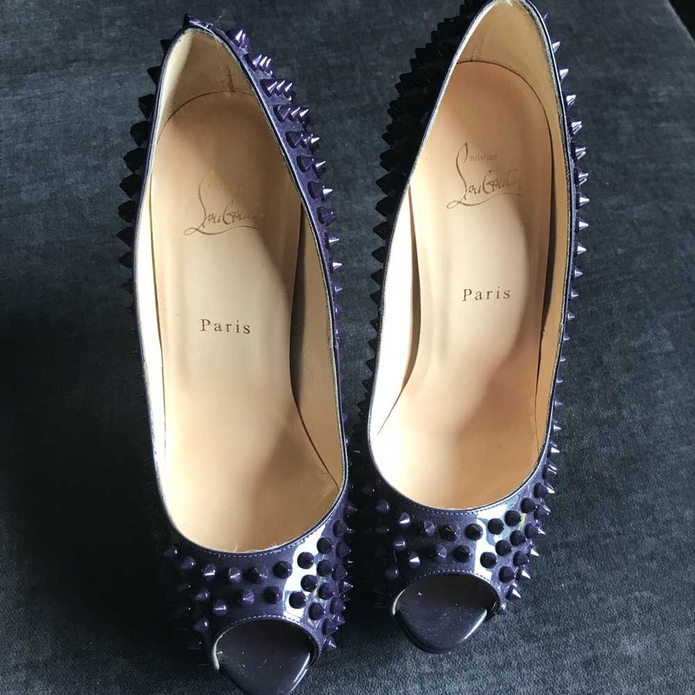 Authentic Christian spiked louboutin size 40 1/2